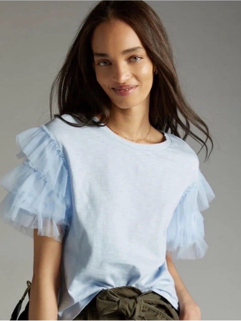 Lea & Viola Pastel Blue Crewneck Tee